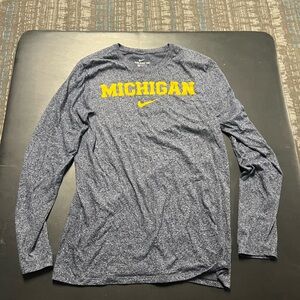 Michigan Football Drifit Nike long sleeve